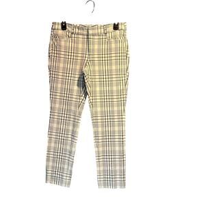 Banana Republic Size 4 Sloan Plaid Ankle Pants Fairy Pixie Office Work